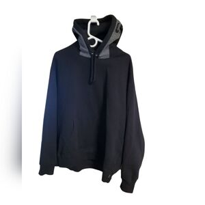 SUPREME Men's Black Hooded Pullover Sweatshirt Size Large